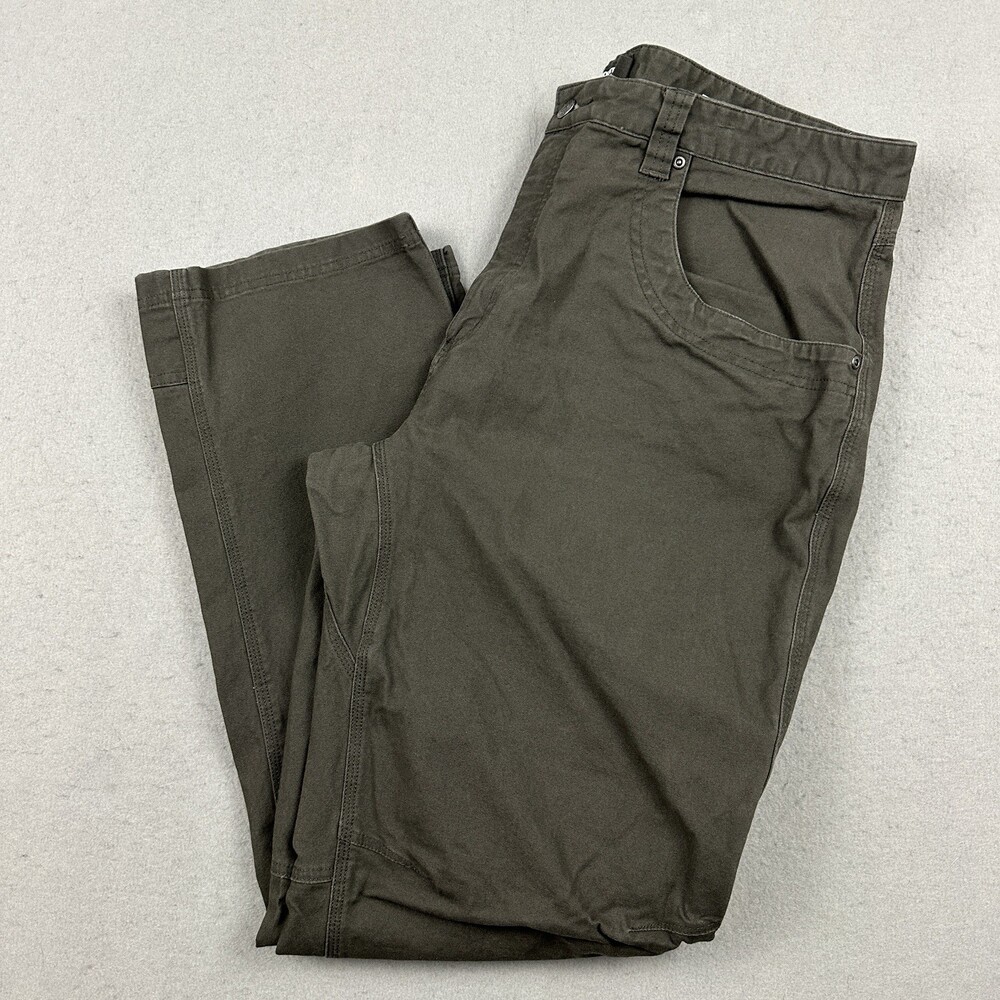 Mountain Khakis Pants Men 42 Green Canvas Classic Fit Utility Cargo Workwear